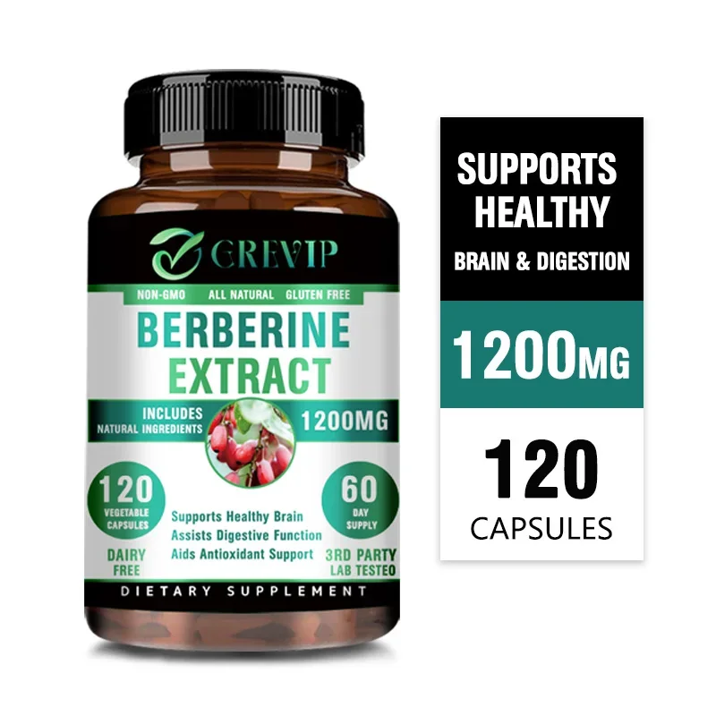 Berberine Extract - Supports Digestive System, Antioxidant, Enhances Cognitive Processes