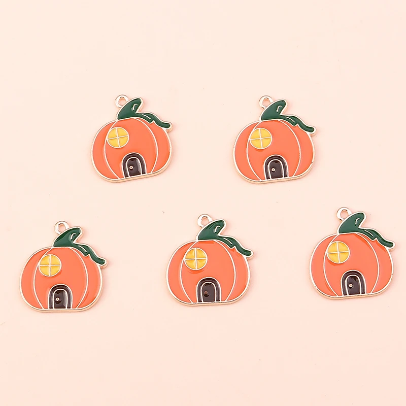 10 teile/los Mix Emaille Halloween Geist Kürbis Fledermaus Charms Anhänger für Schmuck Machen Frauen Mode Ohrringe Halsketten Handwerk Geschenk – Detail 9
