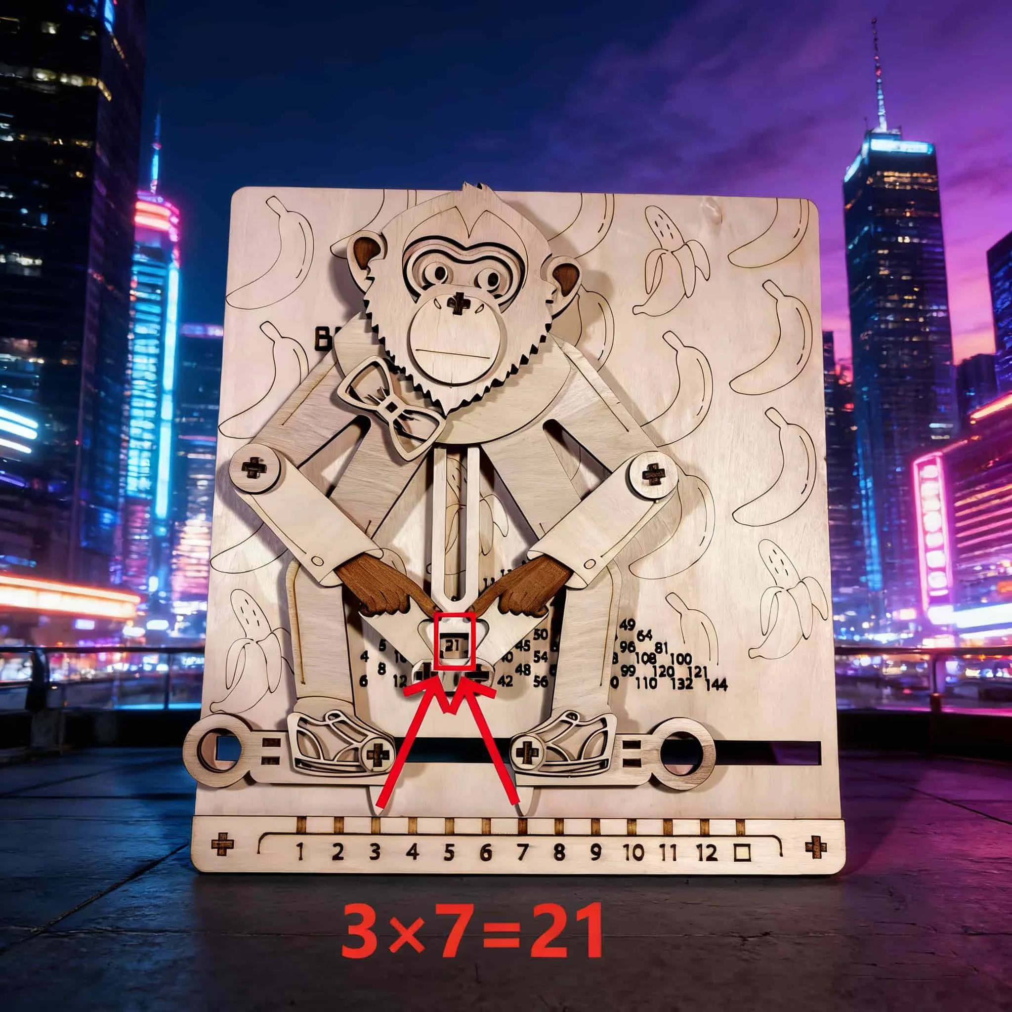 

Деревянная головоломка 3D «Арифметическая обезьянка», набор для сборки своими руками, подарок ручной работы, декор для дома, подарок на день рождения/день святого Валентина