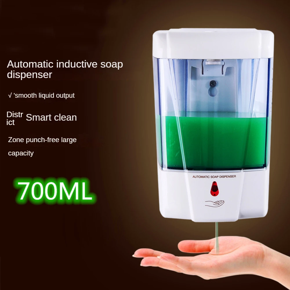 

Intelligent Induction Hand Washing Instrument 700ml Dropping Liquid/Spray Touch-Free Wall-Mounted Alcohol Automatic Soap Cleaner