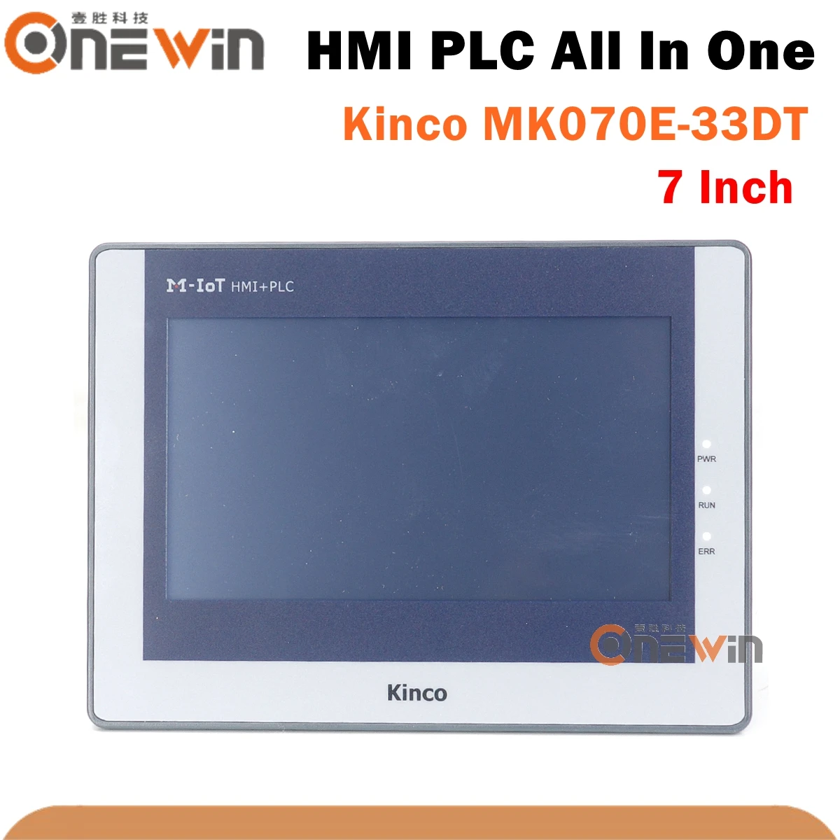 Kinco MK070E-33DT 7 inch HMI PLC All In One Touch Screen With Programmable Controller Integrated Panel DI16 DO14 2AI RS485