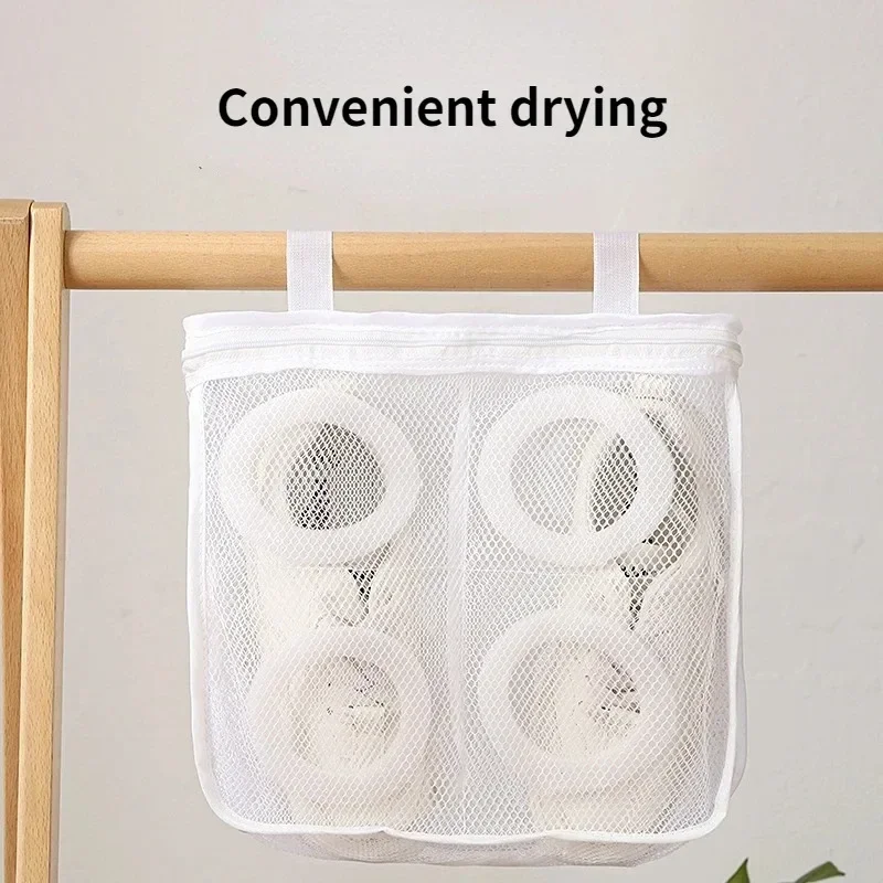 Shoe Washing Hanging Bag Household Anti-deformation Washing Bags Home Using Protects Shoes Mesh Bag Laundry Storage Organization