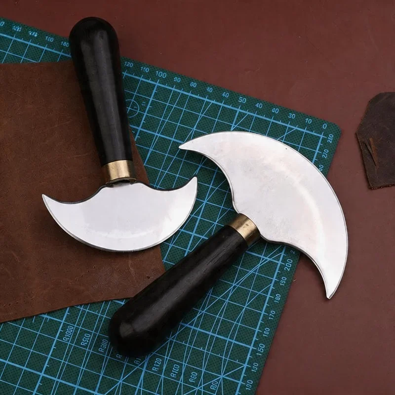 Manual Leather Skiving Knife DIY Leather Craft Cutting Paring Tool Hand Trimming Carving Cutter For Leather Carving Craft Work view 5