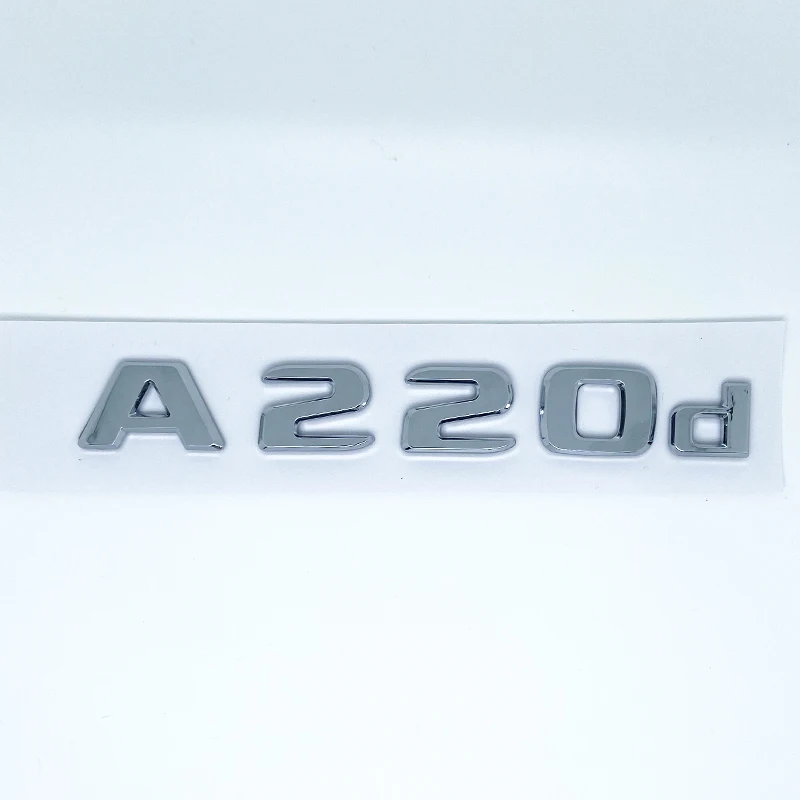 رسائل ثلاثية الأبعاد A160 A180 A200 A220 A250 A260 A180d A220d 4Matic شعار لملصق الشعار الخلفي لصندوق السيارة