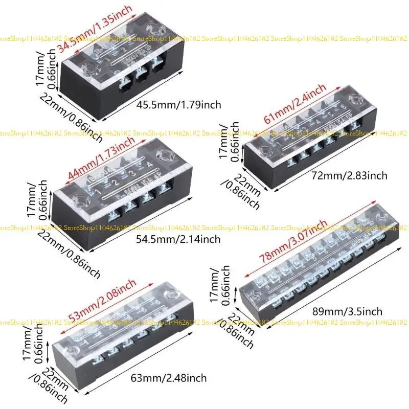 Terminales barrera eléctrica Q2Q4 Panel Panel alambre fijo Terminales bloqueo cable doble Terminales