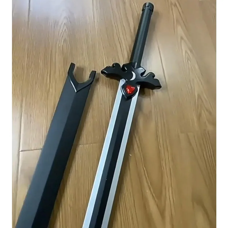 106 centimetri Spada di Legno Accessori Cosplay Mostra Arte Online Kirigaya Kazuto Giappone Samurai Costume Del Partito Puntelli Da Collezione Regali