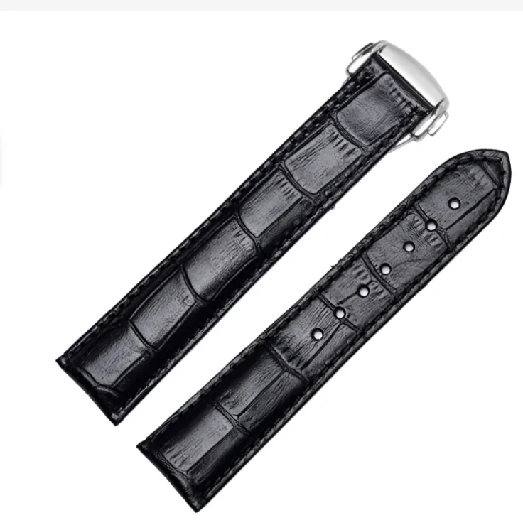 

20mm Italian Calf Skin Watchband for Strap Watch Leather Strap Man Black Brown Bracelet Watch Accessori Belts Montre Reloj