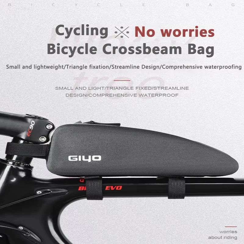 Giyo Cycling Top Tube Bag Mountain Bike Waterproof Crossbeam Bag Ultralight Large Capacity Triangle Bag Cycling Accessories