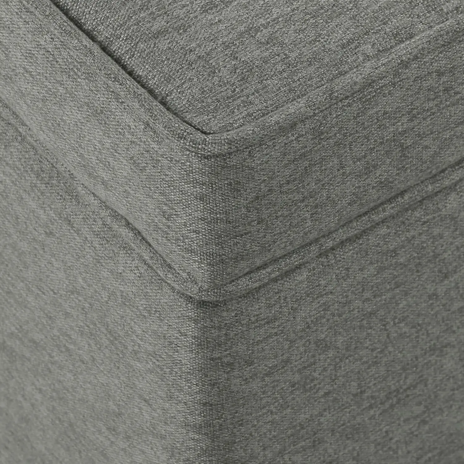 مسند تخزين رمادي مقاس 24 بوصة مع غطاء مفصلي وأرجل خشبية مدببة وسعة 250 رطلاً