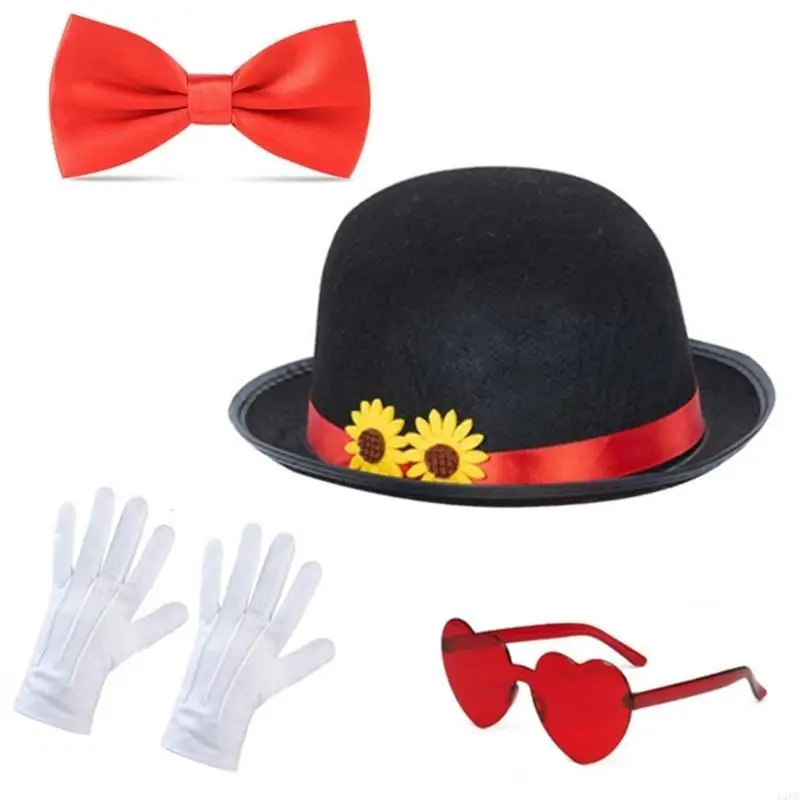 Halloween Hóa Ảo Thuật Gia Nơ Găng Tay Cho Lễ Hội Ngày Lễ Lễ Kỷ Niệm Roleplay Trang Phục Thuật Thể Hiện Bộ Đồ Mặc Quần Áo