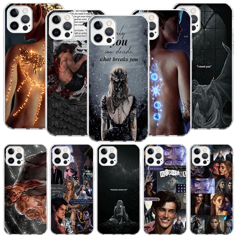 Чехол для телефона A Court Of Mist And Fury для iPhone 11, 12, 13, 14, 15 Pro, XS, XR, X, Max, 7, 8 Plus, Mini + SE, индивидуальный чехол с рисунком