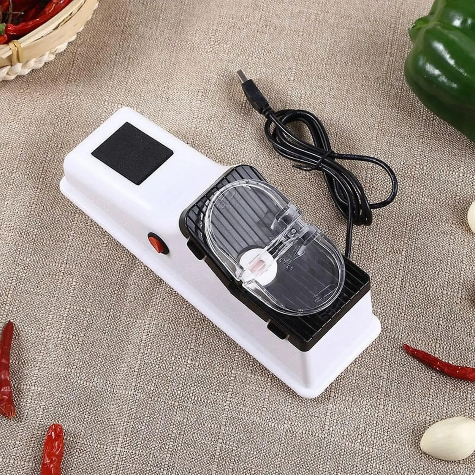 Electric Knife Sharpener, Professional Knife Sharpener 5 Second for Quick Sharpening and Polishing, Cutter Scissors Gadgets