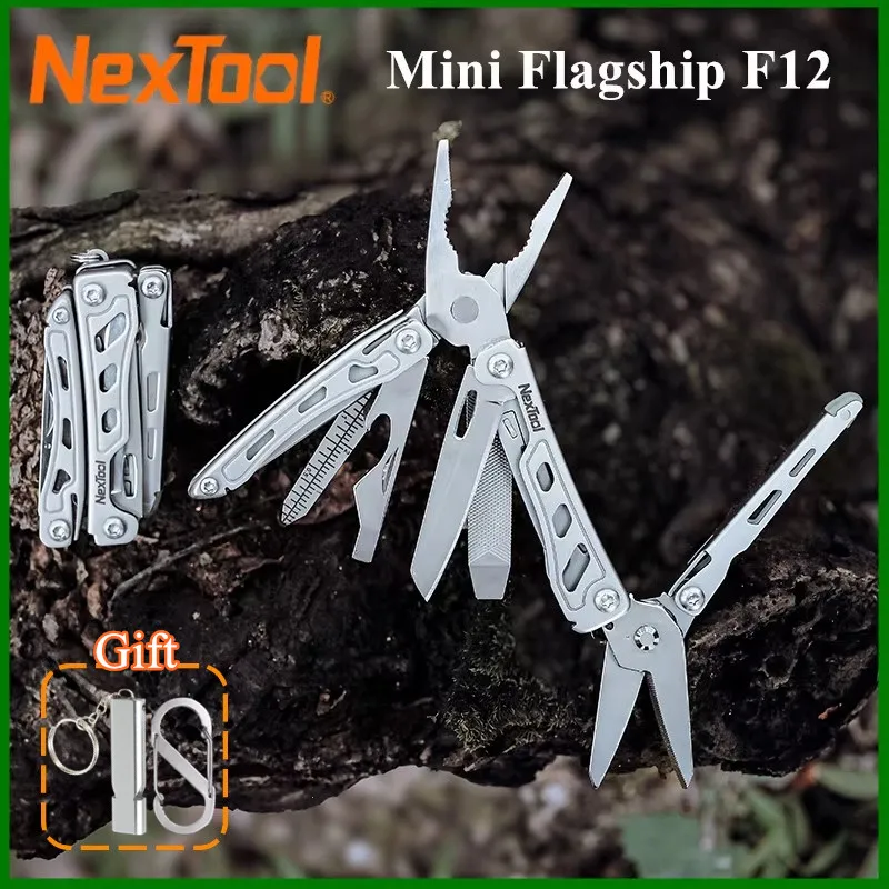 

Брелок NexTool, мини-флагман F12, складной многофункциональный инструмент 13 в 1, отвертка, плоскогубцы, линейка для файлов, открывалка для бутылок, ножницы, ручной инструмент EDC
