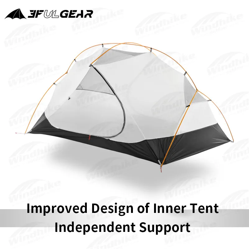 3F UL GEAR العائمة سحابة 2 خيمة خفيفة الوزن بطبقة مزدوجة 2 أشخاص التخييم في الهواء الطلق المحمولة 15D/210T مقاوم للماء يندبروف 3In1