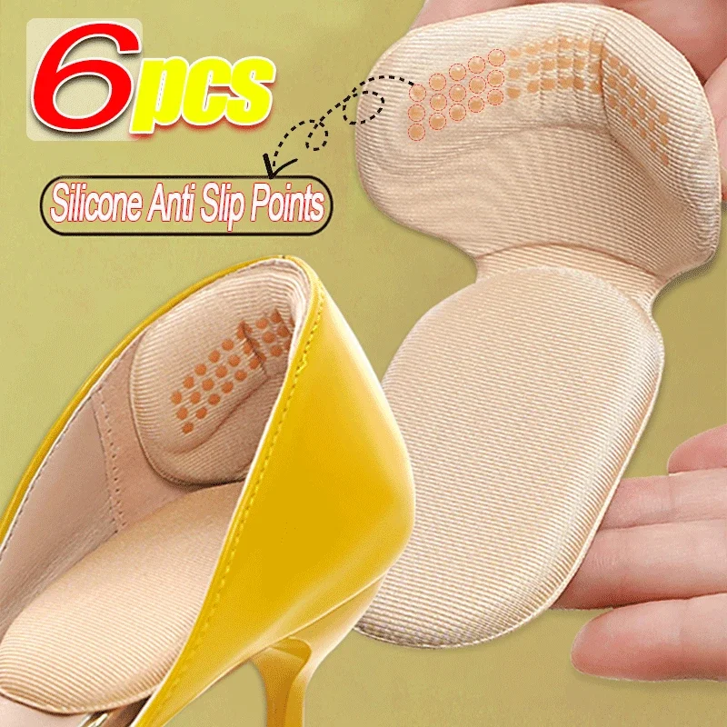 2/6pcs Half Insoles for Women Shoes Back Stickers High Heels Liner Insert Heel Pain Relief Protector Pads for Shoe Size Reducer