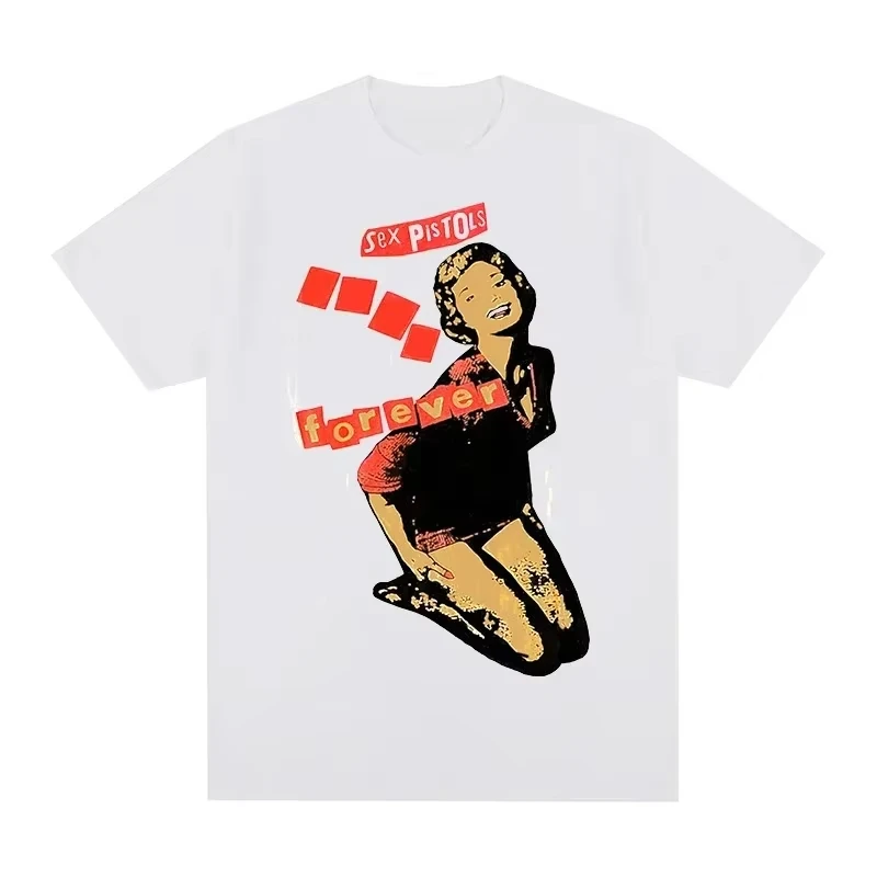 Unisex 90s Vintage Pure Cotton Sex Pistols Sid Vicious Punk Rock Retro T Shirt Women And Men T-Shirt