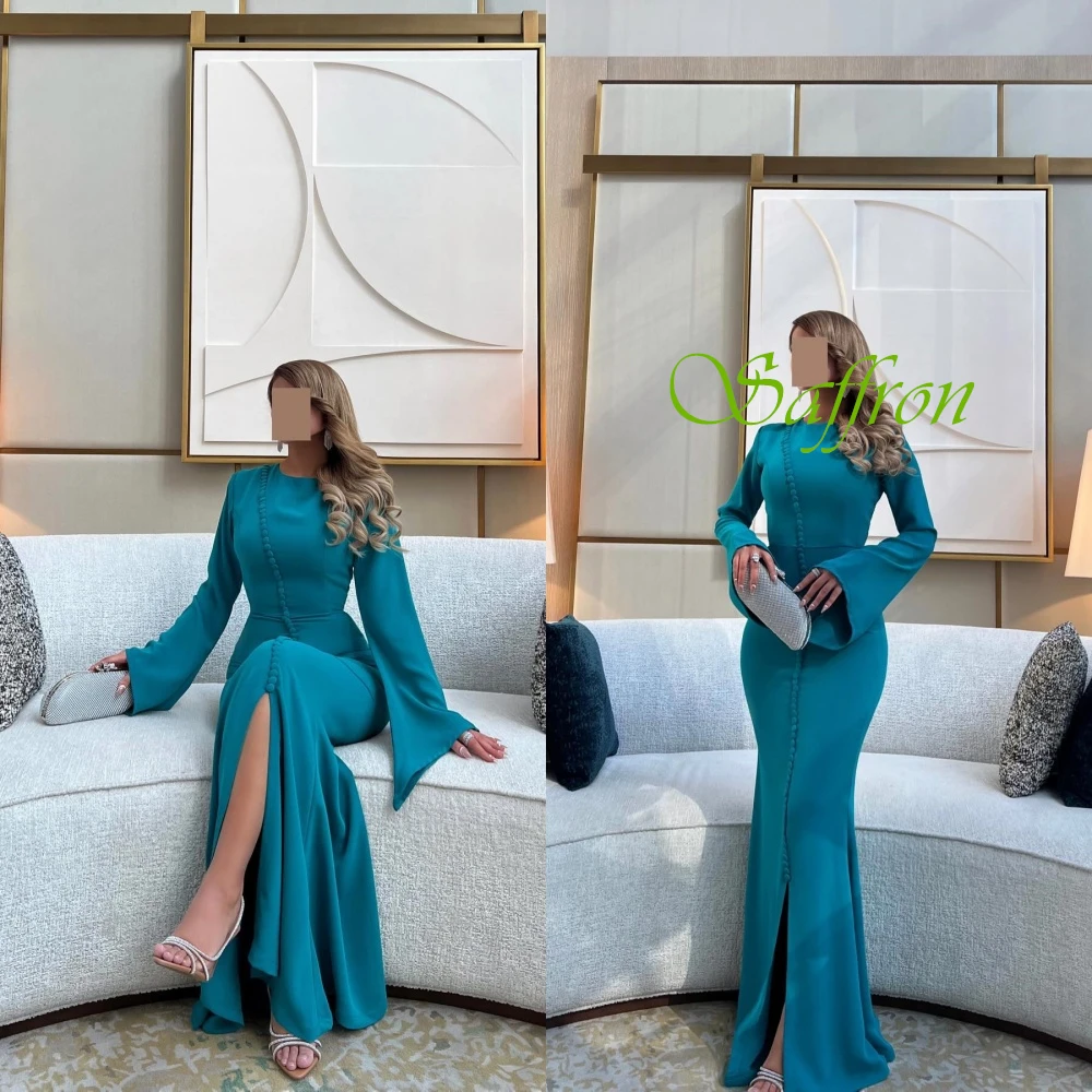 تخصيص عالية الجودة طاقم الرقبة الساتان مساء اللباس رائعة حورية البحر فساتين لحضور الحفلات الموسيقية عالية الجودة فساتين العودة للوطن للمرأة