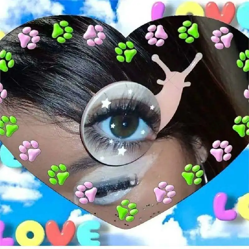 

Gothic Y2K Snail Eye Hair Clips Hyper-Realistic bangs clip Subculture Spicy girl headwear decoration Harajuku Accessories Gifts