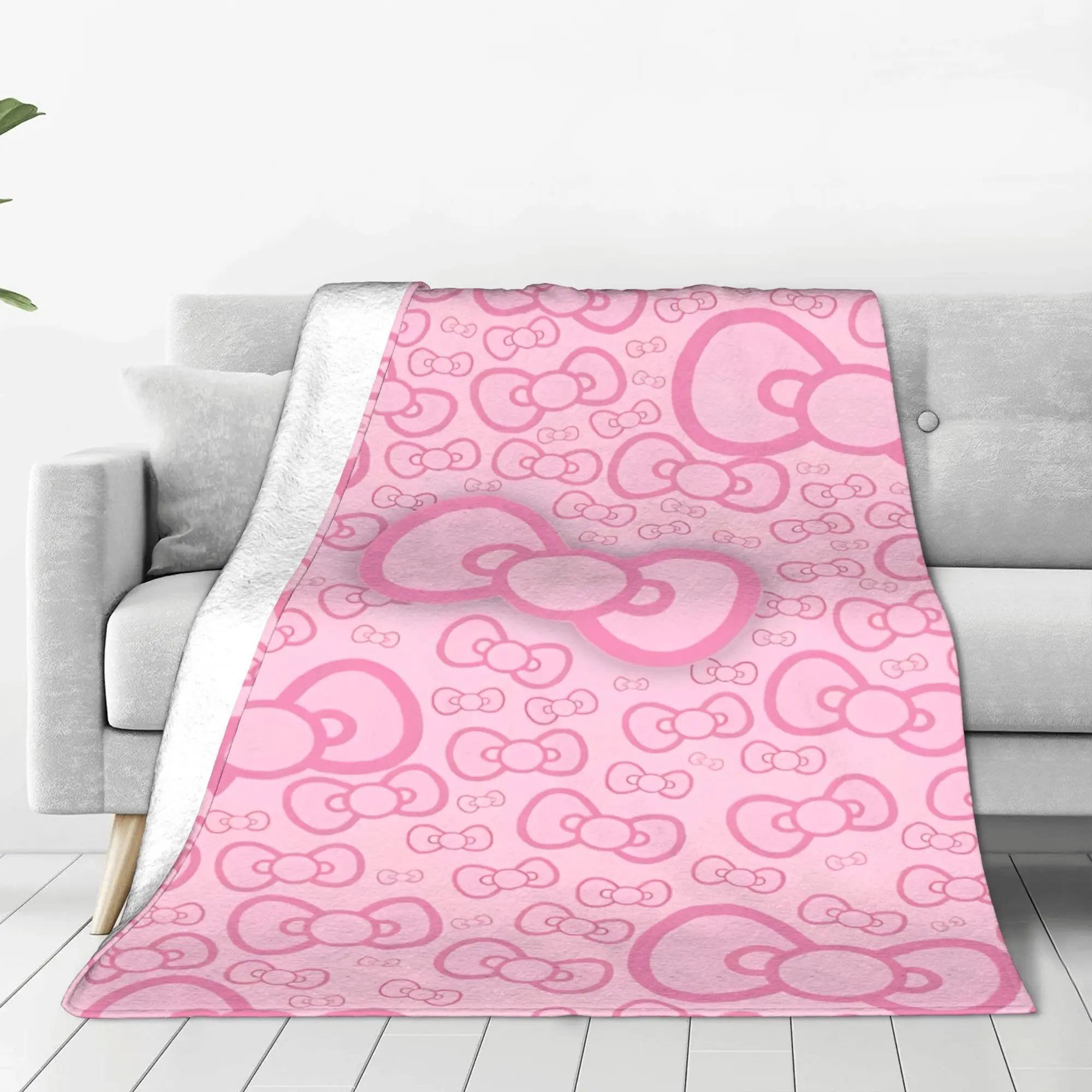 

Hello Kitty Blankets Quality Soft Throw Blanket Winter Students Couch Chair Sofa Bed Fashion Bedspread
