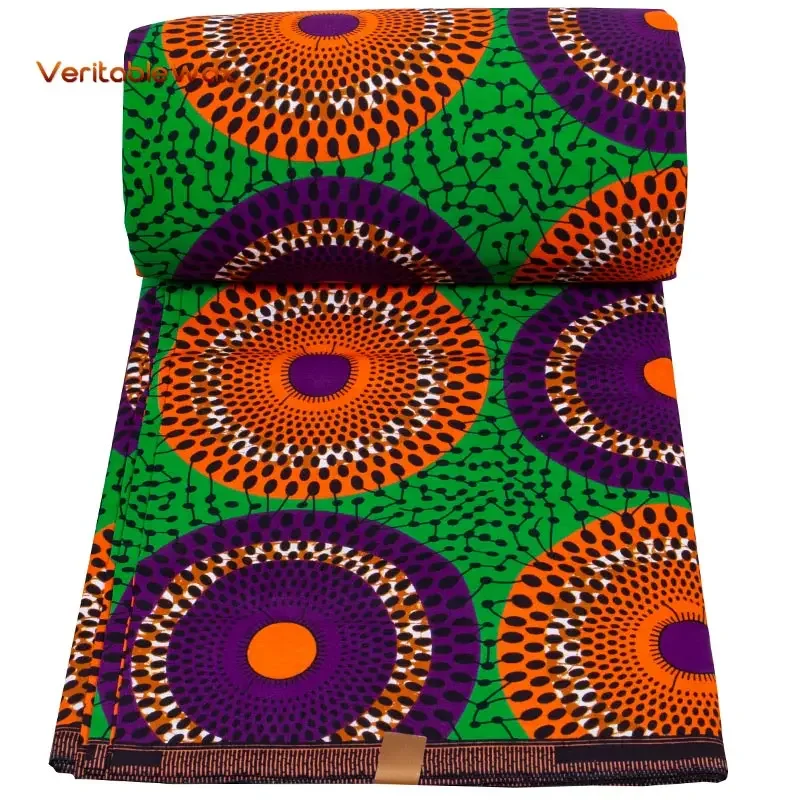 100% Cotton Africa Ankara Prints Batik Fabric Patchwork Nigeria Real Wax Hand Sewing Tissu For Party Dress Craft Accessory DIY