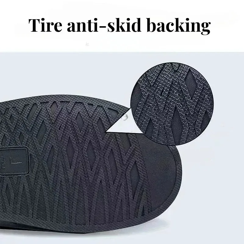 Reusable Motorcycle Bike Rain Shoes Cover Anti Slip Boot Pants Covers Unisex Cycling Shoes Protectors for Rainy Snowy Day