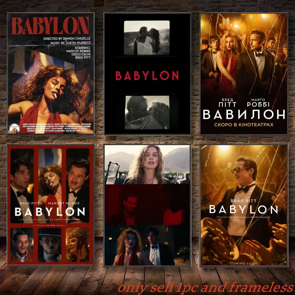 Period comedy drama Film B-Babylon Poster Poster Painting Prints Wall Art Picture Film Room Home Bar Cafe Decor Mural