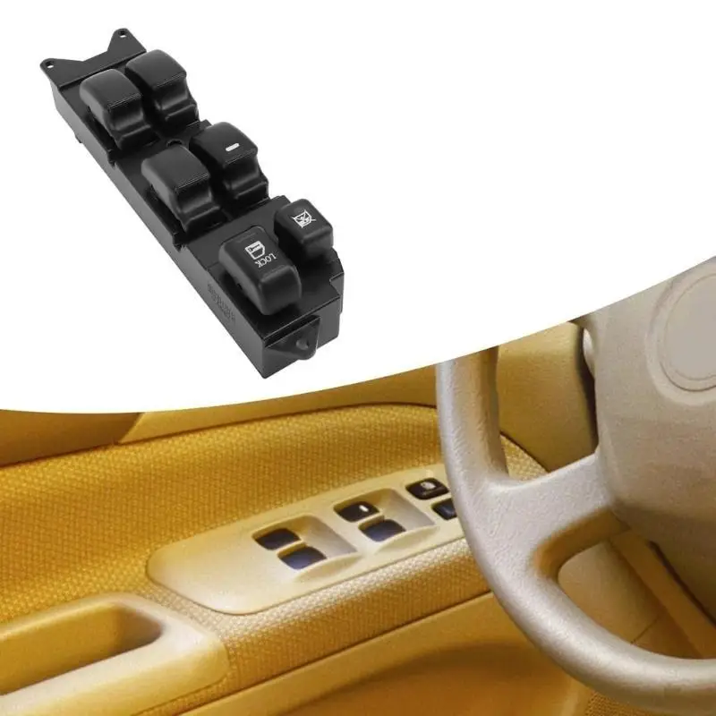 

G7NA High Strength Front Driver Window Glass Elevator Button Glass Raising Switch Smooth Operate Quick Response for MR587229