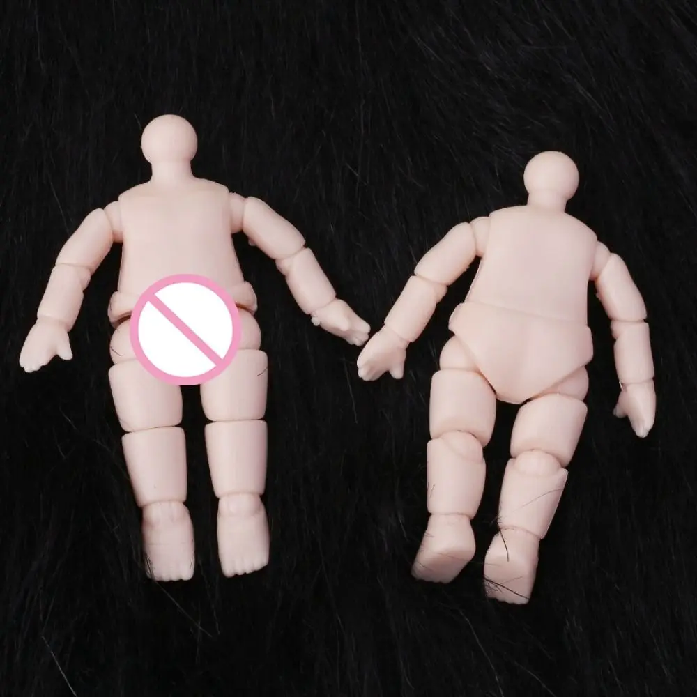 Neue 6,3 cm Höhe Figur Puppen Mehrere Gelenke Anime Puppe Mini Körper Teile PVC Langlebig BJD Puppe Körper für Puppe Angepasst