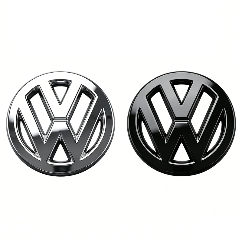 1 Stück ABS-Lenkradabdeckung mit Emblem-Aufkleber für VW Golf Amarok T5 Phaeton ID3 Tiguan T-Cross GTI – Detail 3