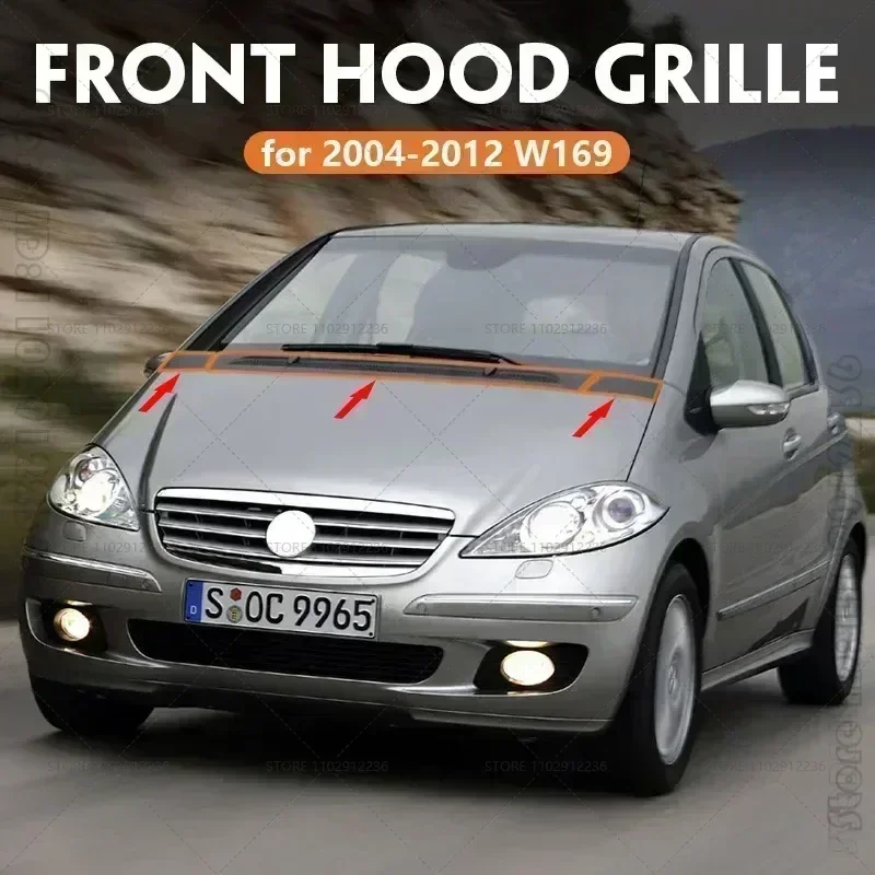 2004-2012 W169 for Mercedes Benz A Class A150 A160 A170 A180 A200 Front Hood Vent Cover Grille 1698300075 1698300175 1698360018