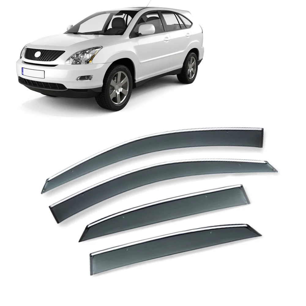 For For Harrier XU30 2004-2013 Car PC Window Sun Rain Shade Visors Shield Shelter Protector Cover Sticker Accessories