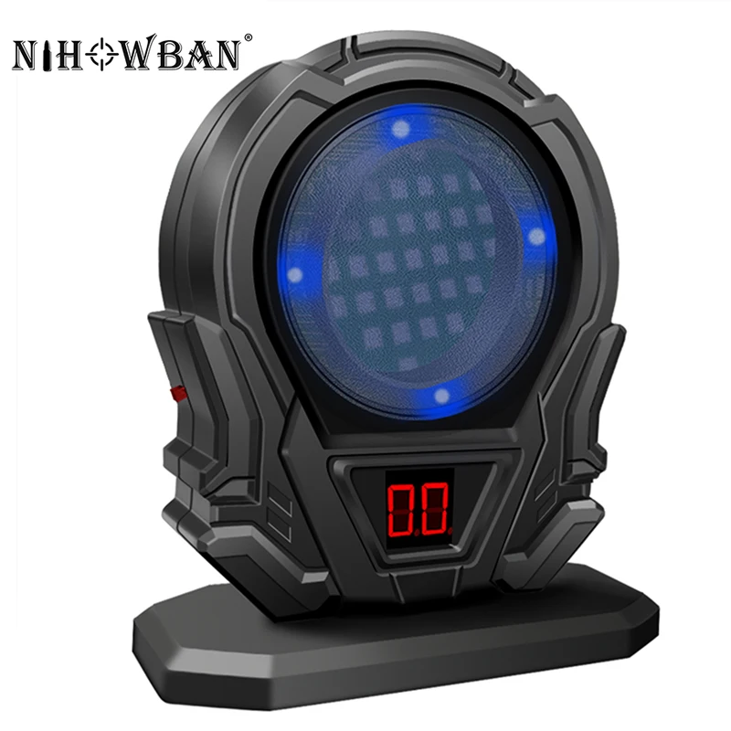 Laser Induction Color Change Counting Scoring Target Red Blue Indicator Light Laser Aiming Training Induction Target for Gun