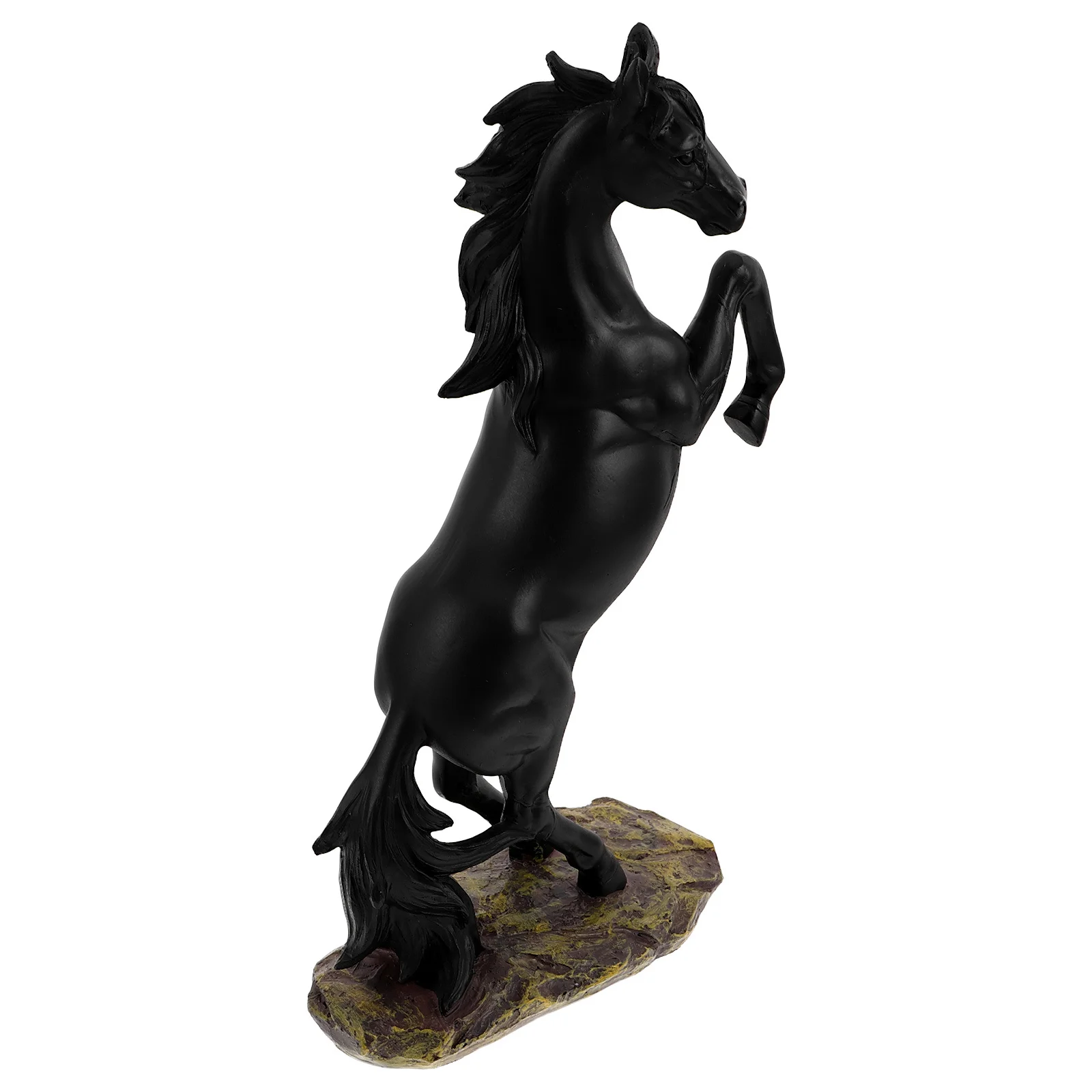 

Resin Standing Horse Sculpture Realistic Elegant European Living Room Decorative Success Statue Home Decor