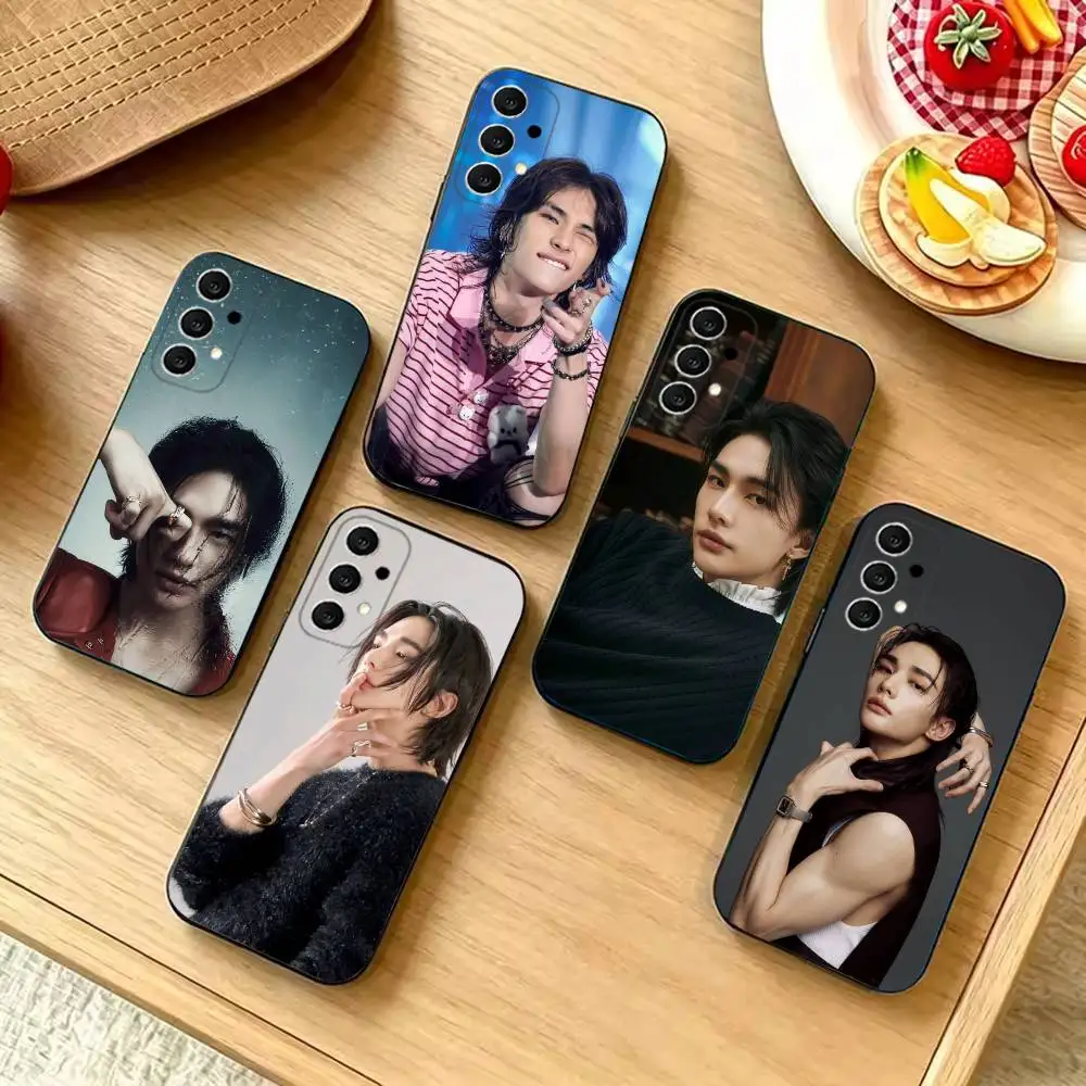 Korea Singer H-Hyunjins Phone Case For Samsung S26,S25,S24,S21,S22,S23,S30,Ultra,S20,Plus,Fe,Lite,5G Black Cover