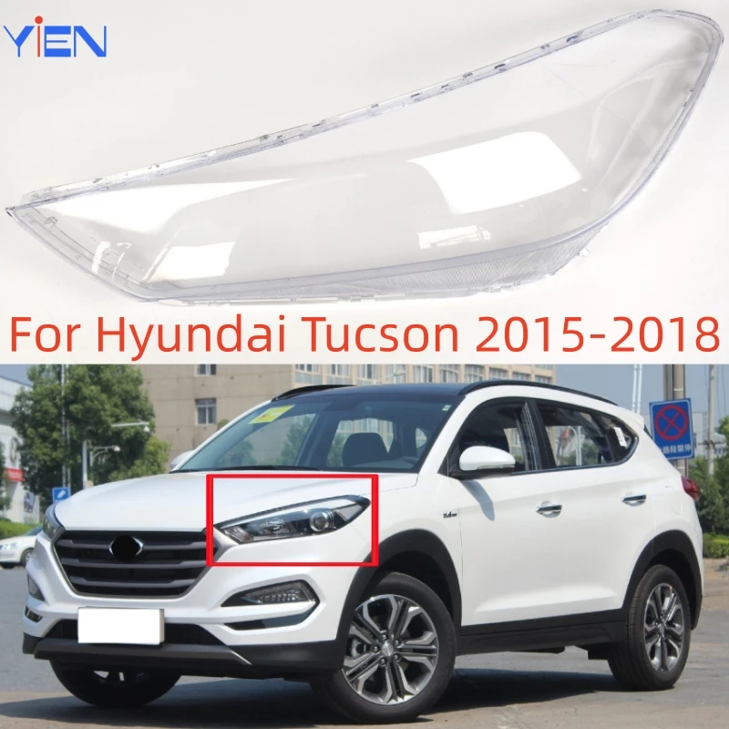 

For Hyundai Tucson 2015 2016 2017 2018 Auto Accessory Replace A Transparent PC Car Lights Shell Headlights Cover