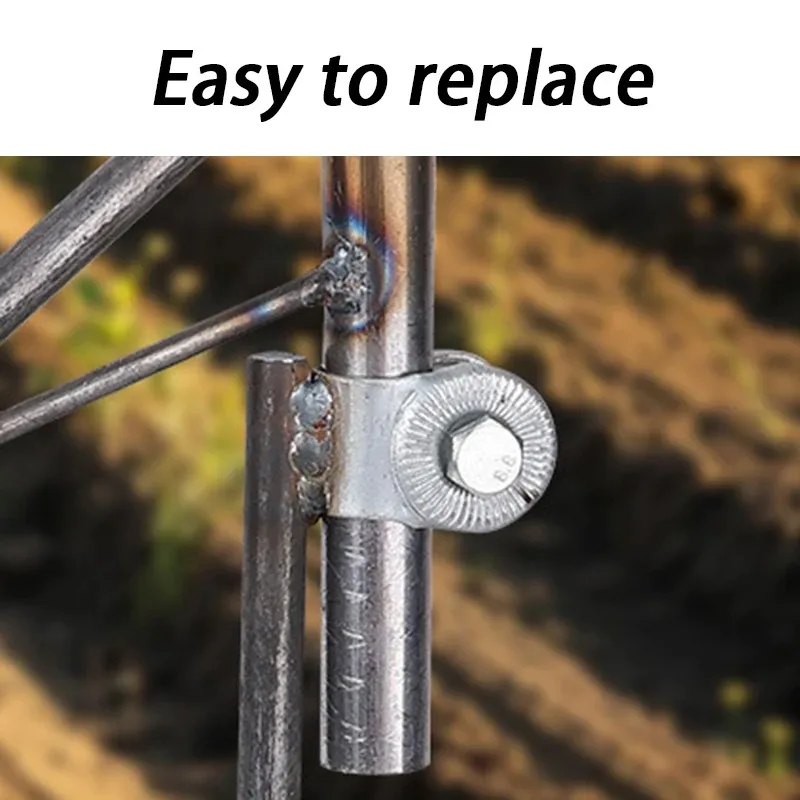 Imagen 7: Azada triangular multifuncional agrícola, azada manual para excavar granos con rueda, herramienta manual para desmalezar y aflojar