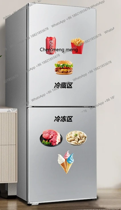 Refrigerador de gran capacidad para casa de alquiler de dos puertas refrigeradas para el hogar