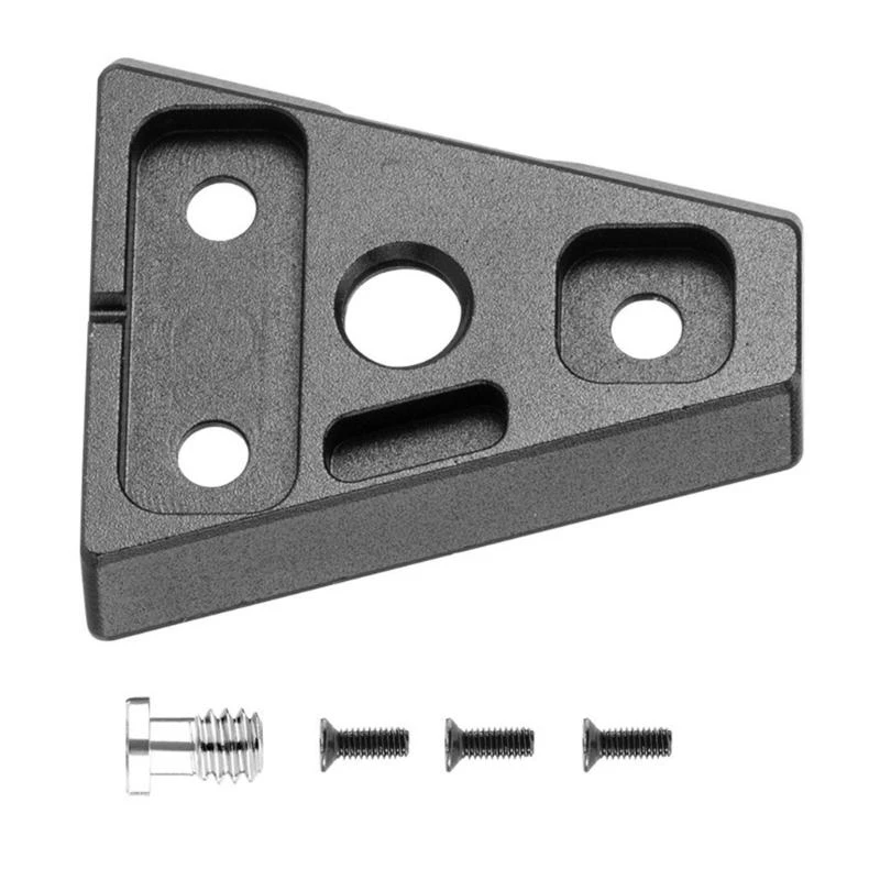 

652F Alloy V Mount Battery Connection Plate with 1/4 and 3/8 Screw Holes for Camera Video Equipment