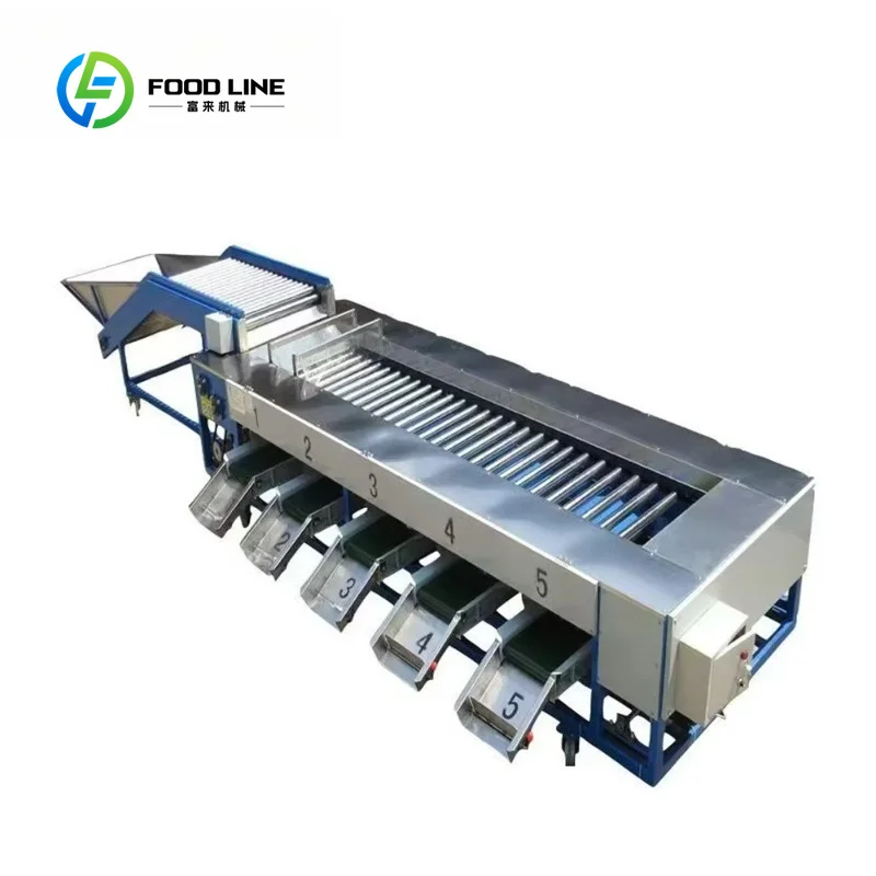 Potato Blueberry Onion Fruit Vegetable Grading Machine Table Type Roller Size Sorting Equipment Customized