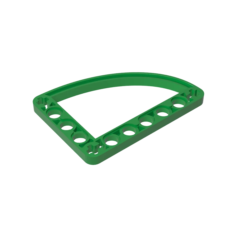 Klocki konstrukcyjne Gobricks GDS-1181 Techniczna Belka L-Ellipse Cienka 5 x 7 kompatybilna z Lego 32251, zestaw DIY dla dzieci