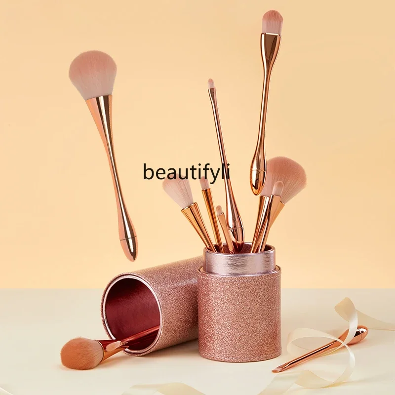 Makeup Brush Set Small Waist Soft Hair 10 Pcs Full Set Beauty Tools Eyeshadow Brush Student Affordable