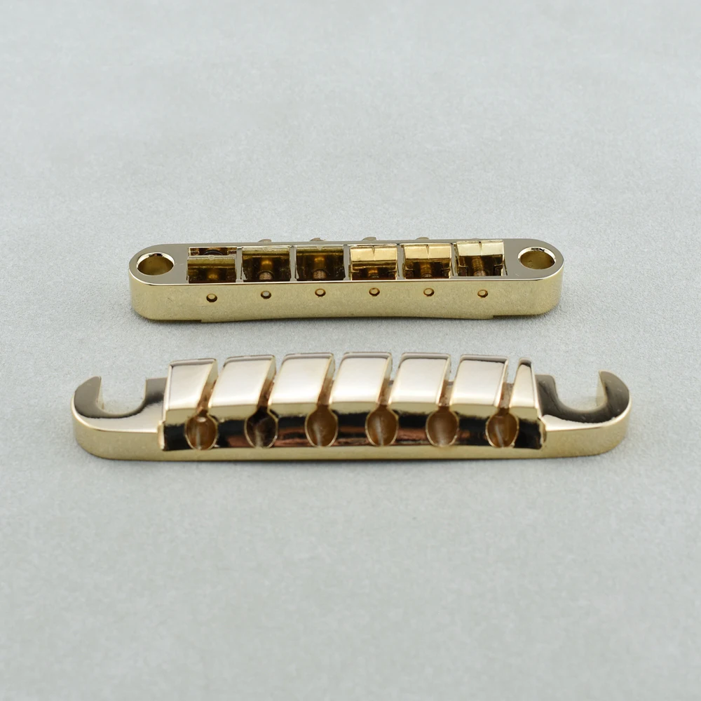 1 Set Original Genuine  IBZ Quik Change III Tune-O-Matic Electric Guitar Bridge And Tailpiece  ( Gold )