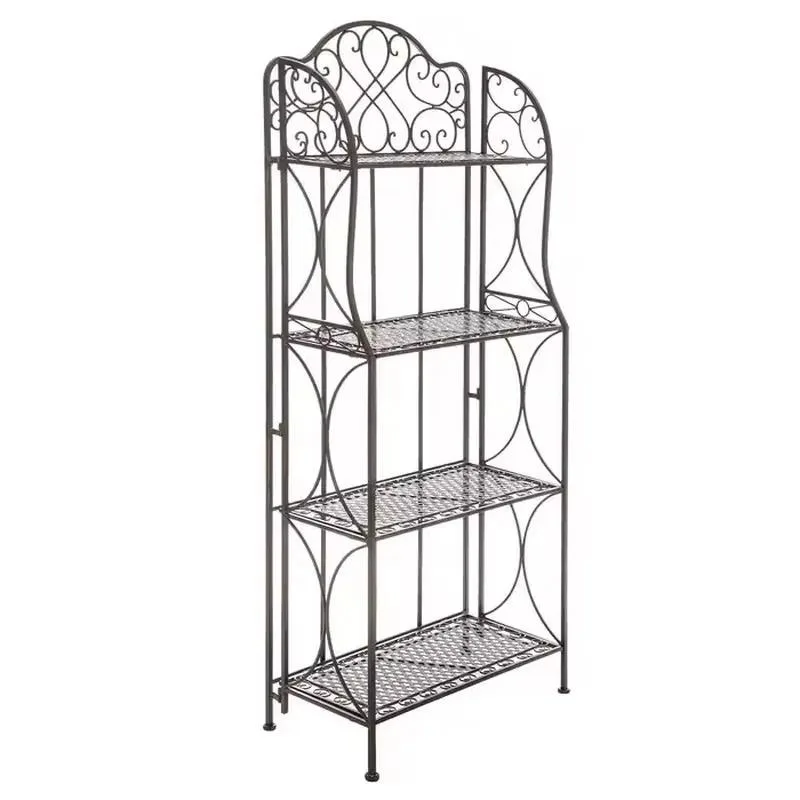 Retro Modern Metal Spice Rack Cabinet Kitchen Storage Organizer New Design Home Shelf