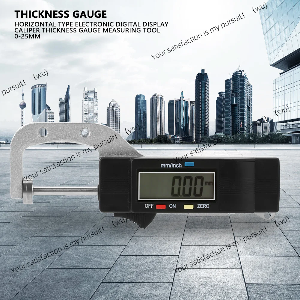Horizontal Type Electronic Digital Display Caliper Thickness Gauge Measuring Tool 0-25mm