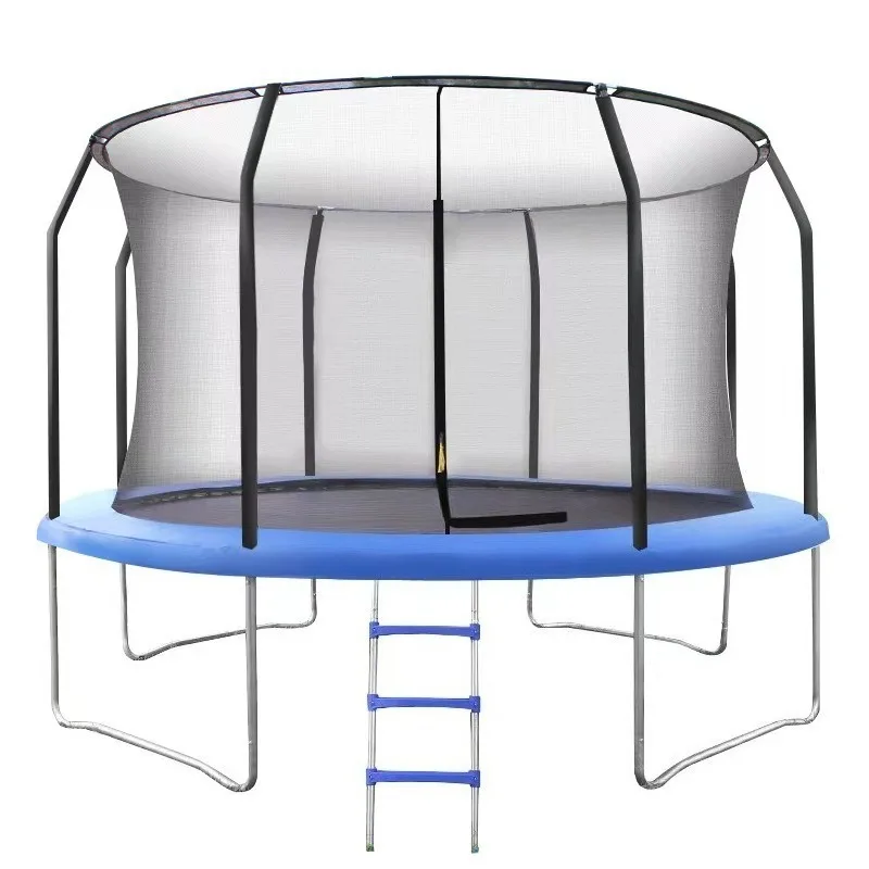 

Blue Trampoline Sturdy and Durable / Waterproof and UV-resistant / Excellent Bounce, Perfect for Outdoor Recreation and Fitness