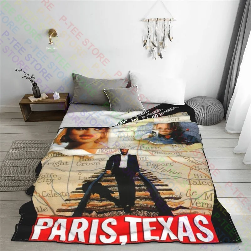 Paris Texas Wim Wenders Drama Movie Poster 1984 France Blanket Thick Four Seasons Sofa Dedicated