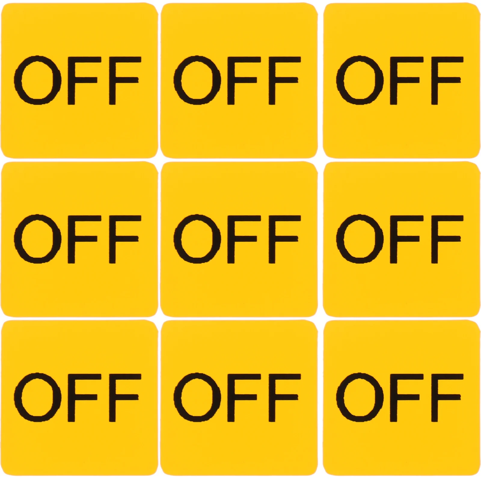 PVC 20pcs ON OFF Sticker Set for Switches Device Labels Home Electrical Decor Warning Light Indicator Caution Decal Utility