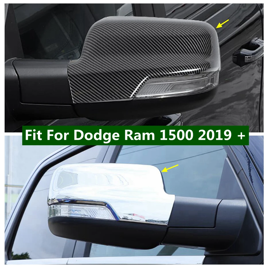 

Rearview Side Glass Mirror Protector Shell Cover Housing Trim Decoration Cap Fit For Dodge Ram 1500 2019 - 2025 Car Accessories