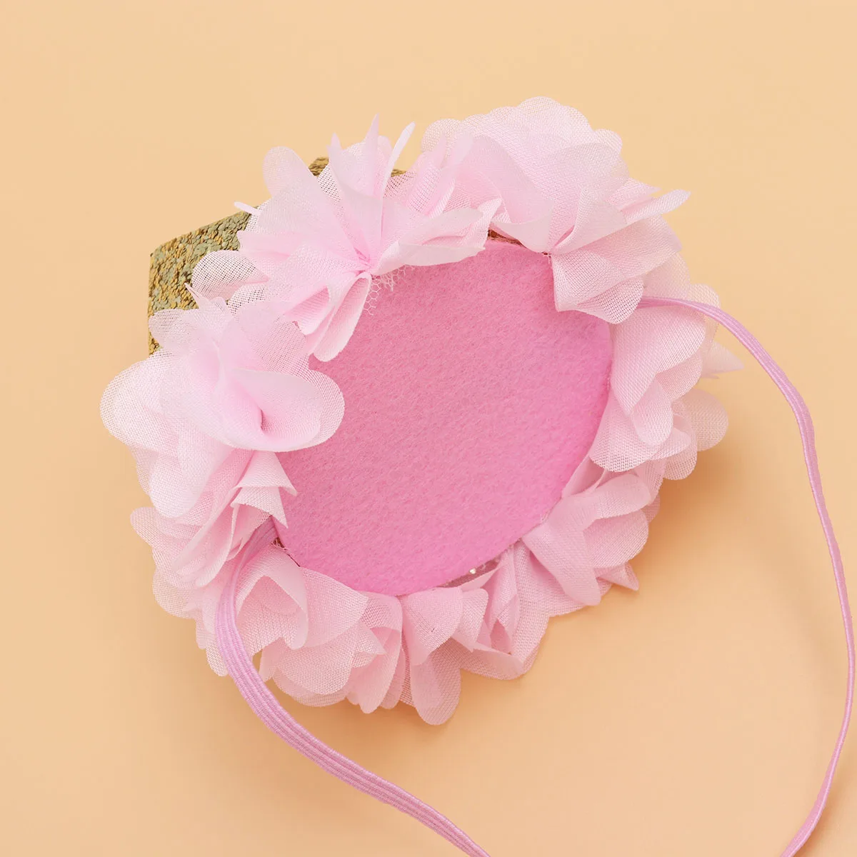 

Little First Birthday Flower Crown Headband Elegant Gold Tiara Hairband Party Photo Props Birthday Headwear