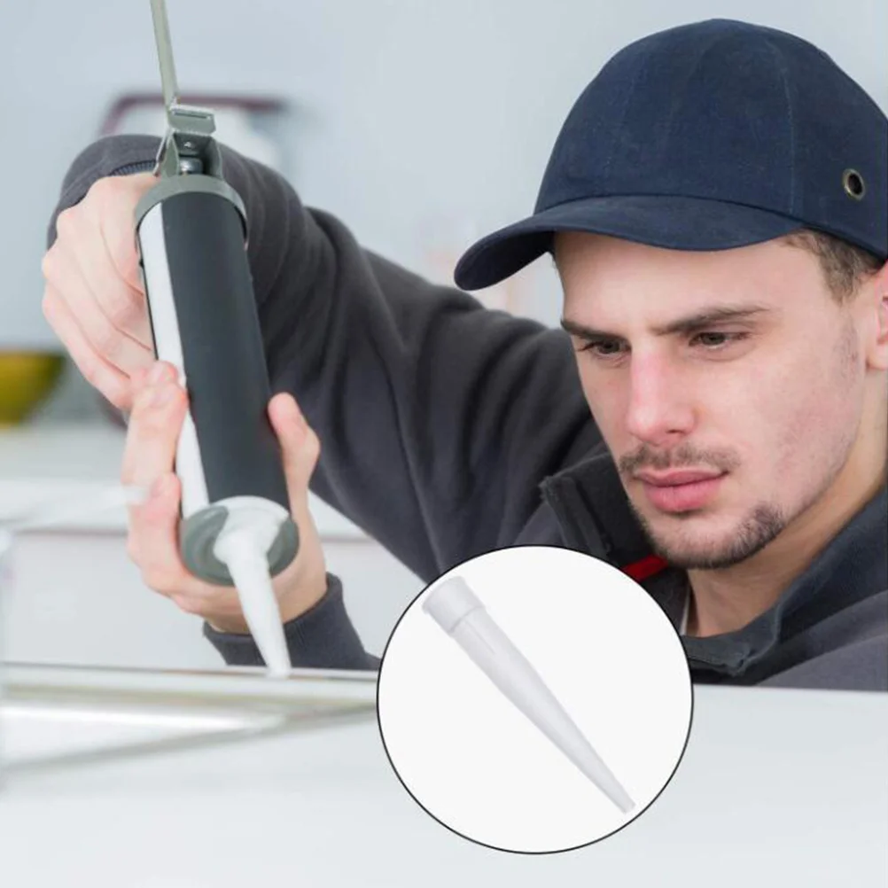 

12Pcs Caulk Cap Set Easy Use Protective Covers for Sealing Preserving Caulking Tubes Caulk Saver Accessory Sealer Saver